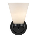 Sconces Single Glass by Trans Globe Imports ( 110 | 71801 BK Fifer ) 