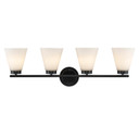 Bathroom Fixtures Four Lights by Trans Globe Imports ( 110 | 71804 BK Fifer ) 