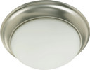 Flush Mounts Bowl Style by Quorum ( 19 | 3507-11-65 3507 Satin Opal Ceiling Mounts ) 