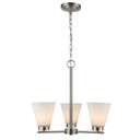 Mini Chandeliers Glass Shade by Trans Globe Imports ( 110 | 71805-3 BN Fifer ) 