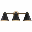 Bathroom Fixtures Three Lights by Trans Globe Imports ( 110 | 22593 AG-BK ) 