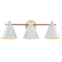 Bathroom Fixtures Three Lights by Trans Globe Imports ( 110 | 22593 AG-WH ) 