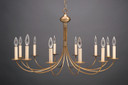 Mid. Chandeliers Candle by Northeast Lantern ( 196 | 952-AB-LT12 Chandelier ) 