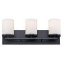 Bathroom Fixtures Three Lights by Trans Globe Imports ( 110 | 71843 BK Nico ) 