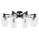 Semi-Flush Mts. Glass Down by Quorum ( 19 | 358-8-59 Veno ) 