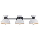 Bathroom Fixtures Three Lights by Trans Globe Imports ( 110 | 71853 WH-BK ) 
