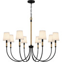 Large Chandeliers Candle by Quoizel ( 10 | BYL5039MBK Bayside ) 