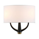 Sconces Double Candle by Varaluz ( 137 | 503W02BLSB Patchwork ) 