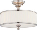 Semi-Flush Mts. Drum Shade by Nuvo Lighting ( 72 | 60-4737 Candice ) 