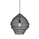 Pendants Fabric Shade by Troy Lighting ( 67 | F6772-SBK Wabi Sabi ) 