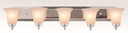 Bathroom Fixtures Five+Lights by Trans Globe Imports ( 110 | 3505 PC Rusty ) 