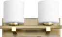 Bathroom Fixtures Two Lights by Quorum ( 19 | 5669-2-80 5669 Cylinder Lighting Series ) 