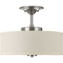 Semi-Flush Mts. Drum Shade by Progress Lighting ( 54 | P3683-0930K9 Inspire Led ) 