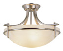 Semi-Flush Mts. Bowl Style by Trans Globe Imports ( 110 | 8172 BN Vitalian ) 