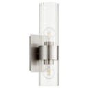 Sconces Single Glass by Quorum ( 19 | 5826-2-65 5826 Clear Fluted Wall Mounts ) 