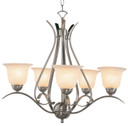Mid. Chandeliers Glass Up by Trans Globe Imports ( 110 | 9285 BN Aspen ) 