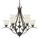 Mid. Chandeliers Glass Up by Trans Globe Imports ( 110 | 9289 ROB Aspen ) 
