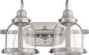 Bathroom Fixtures Two Lights by Quorum ( 19 | 586-2-65 Banded Lighting Series ) 