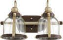 Bathroom Fixtures Two Lights by Quorum ( 19 | 586-2-8086 Banded Lighting Series ) 
