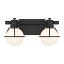 Bathroom Fixtures Two Lights by Savoy House ( 51 | 8-1060-2-BK Pierce ) 