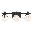 Bathroom Fixtures Three Lights by Savoy House ( 51 | 8-1060-3-BK Pierce ) 