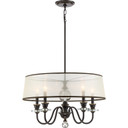 Mid. Chandeliers Drum Shade by Quoizel ( 10 | CRY5005PN Ceremony ) 
