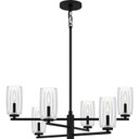 Mid. Chandeliers Glass Up by Quoizel ( 10 | CUN5026MBK Cunningham ) 