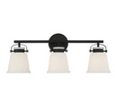 Bathroom Fixtures Three Lights by Savoy House ( 51 | 8-1627-3-BK Kaden ) 
