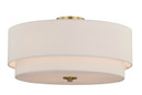 Semi-Flush Mts. Drum Shade by Vaxcel ( 63 | C0112 Burnaby ) 