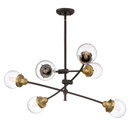 Mid. Chandeliers Starburst by Quoizel ( 10 | TNC5006WT Trance ) 
