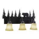 Bathroom Fixtures Three Lights by Vaxcel ( 63 | VL55703BBZ Bozeman ) 