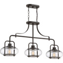 Linear/Island 3 Light Bar by Quoizel ( 10 | TRG338OZ Trilogy ) 