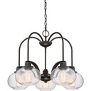 Mid. Chandeliers Glass Down by Quoizel ( 10 | TRG5105OZ Trilogy ) 