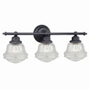 Bathroom Fixtures Three Lights by Vaxcel ( 63 | W0190 Huntley ) 