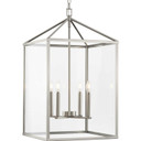 Foyer/Hall Lanterns Glass w/Frame by Progress Lighting ( 54 | P500441-009 Hillcrest ) 