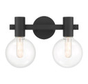 Bathroom Fixtures Two Lights by Savoy House ( 51 | 8-3076-2-BK Wright ) 
