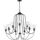 Large Chandeliers Glass Shade by Progress Lighting ( 54 | P400196-031 Bowman ) 