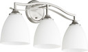 Bathroom Fixtures Three Lights by Quorum ( 19 | 5027-3-65 Jardin ) 