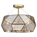 Semi-Flush Mts. Glass Down by Vaxcel ( 63 | C0284 Euclid ) 