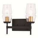 Bathroom Fixtures Two Lights by Vaxcel ( 63 | W0392 Warren ) 