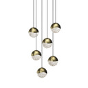 Mid. Chandeliers Multi-Port/Cascade by Sonneman ( 69 | 2915.14-MED Grapes ) 