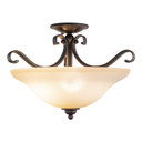 Semi-Flush Mts. Bowl Style by Vaxcel ( 63 | CF35417RBZ/B Monrovia ) 