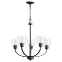 Mid. Chandeliers Glass Up by Quorum ( 19 | 6060-5-69 Reyes ) 