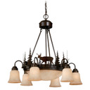 Mid. Chandeliers Glass Down by Vaxcel ( 63 | CH55406BBZ Bryce ) 