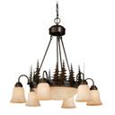 Mid. Chandeliers Glass Down by Vaxcel ( 63 | CH55506BBZ Yosemite ) 