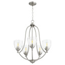 Mid. Chandeliers Glass Up by Quorum ( 19 | 6069-5-265 Barkley ) 