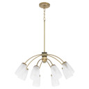 Mid. Chandeliers Glass Down by Quorum ( 19 | 6077-8-80 Arpeggio ) 