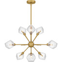 Mid. Chandeliers Starburst by Quoizel ( 10 | PCSVD5034BRG Salvador ) 