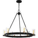 Mid. Chandeliers Glass Up by Quoizel ( 10 | GLC5028MBK Gloucester ) 