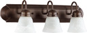 Bathroom Fixtures Three Lights by Quorum ( 19 | 5094-3-186 5094 Vanities ) 